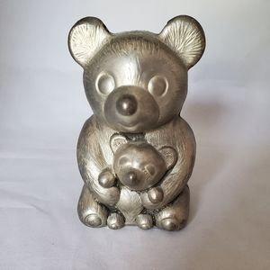 Vintage Silverplated Leonard Bear Bank